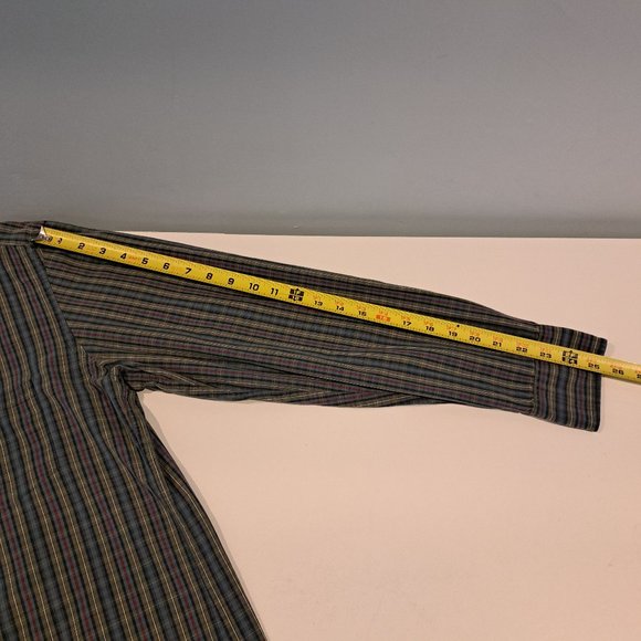 J. Crew Men's Large Tailored Fit Long Sleeve Button Down Plaid Shirt - Picture 10 of 12